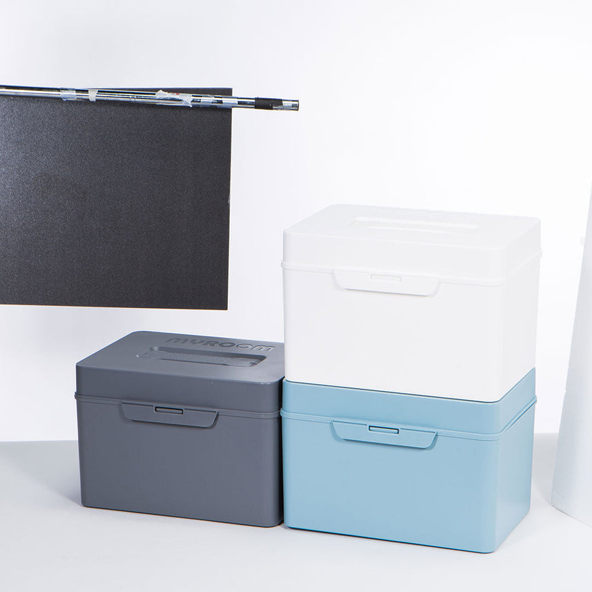 Litem | Multi Utility Storage Box With Lid | Orgnaizer | Grey | My Cube | For Office & Home