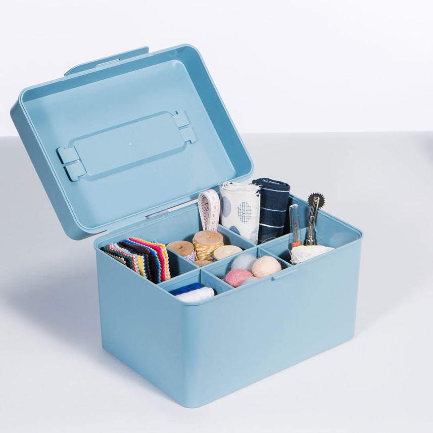 Litem | Multi Utility Storage Box With Lid | Orgnaizer | Grey | My Cube | For Office & Home