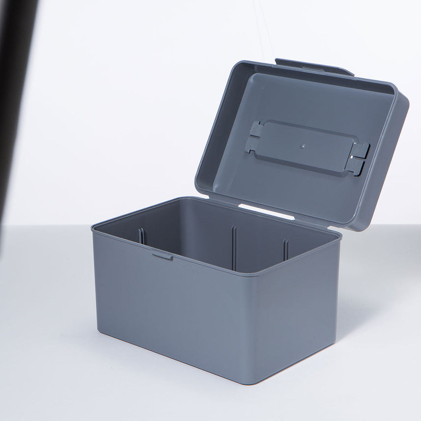 Litem My Cube Multi Utility Storage Box with Lid - Grey