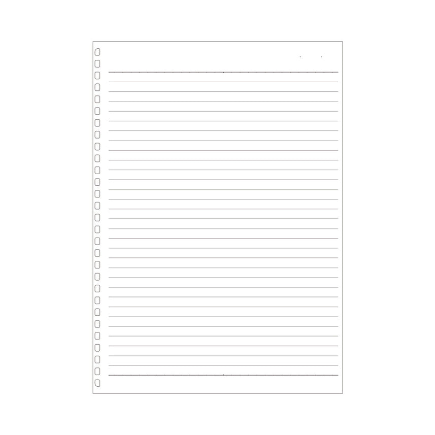 Open ring notebook/Twist notebook <Suitable for leaf/A ruled paper> Semi-B5