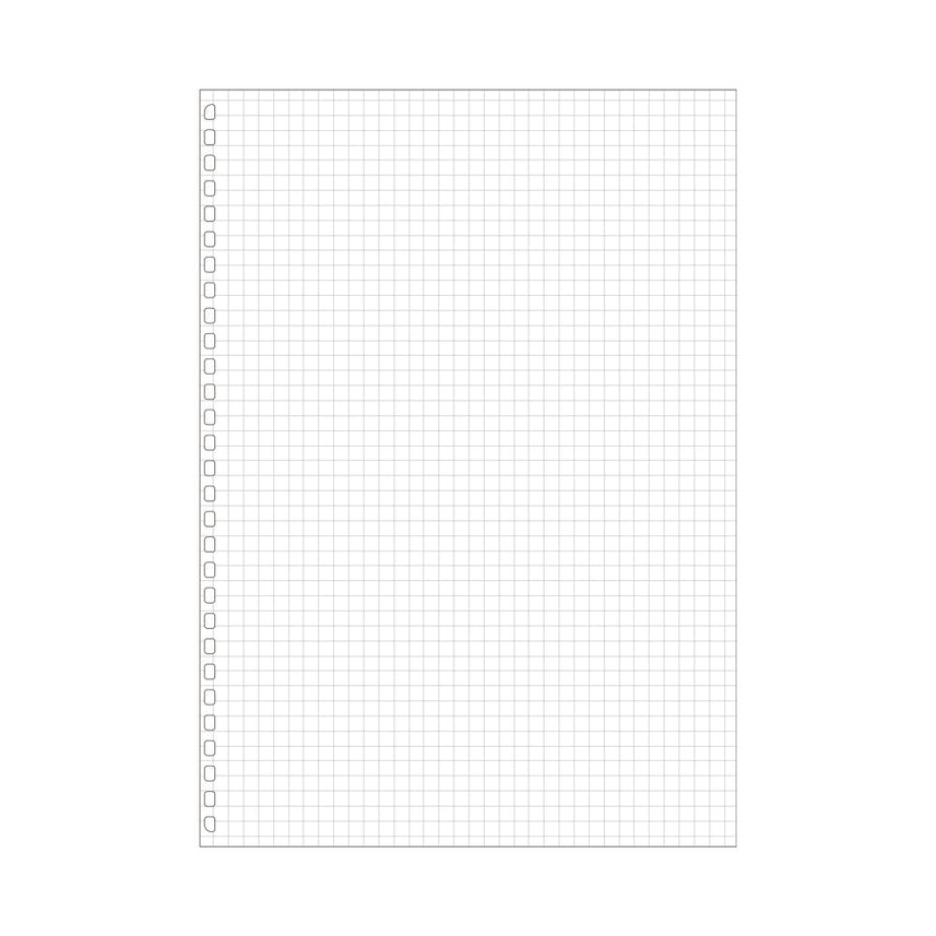 Open ring notebook/Twist notebook <Suitable for leaf/grid> Semi-B5