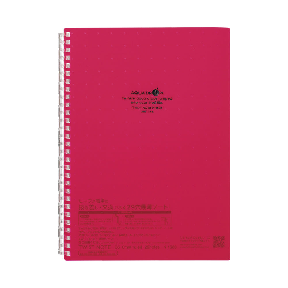 AQUA DROPs Twist Note Semi-B5 30 Sheets