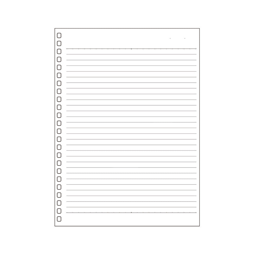 Open ring notebook/Twist notebook (suitable for leaf/horizontal line B) (fools paper) A5