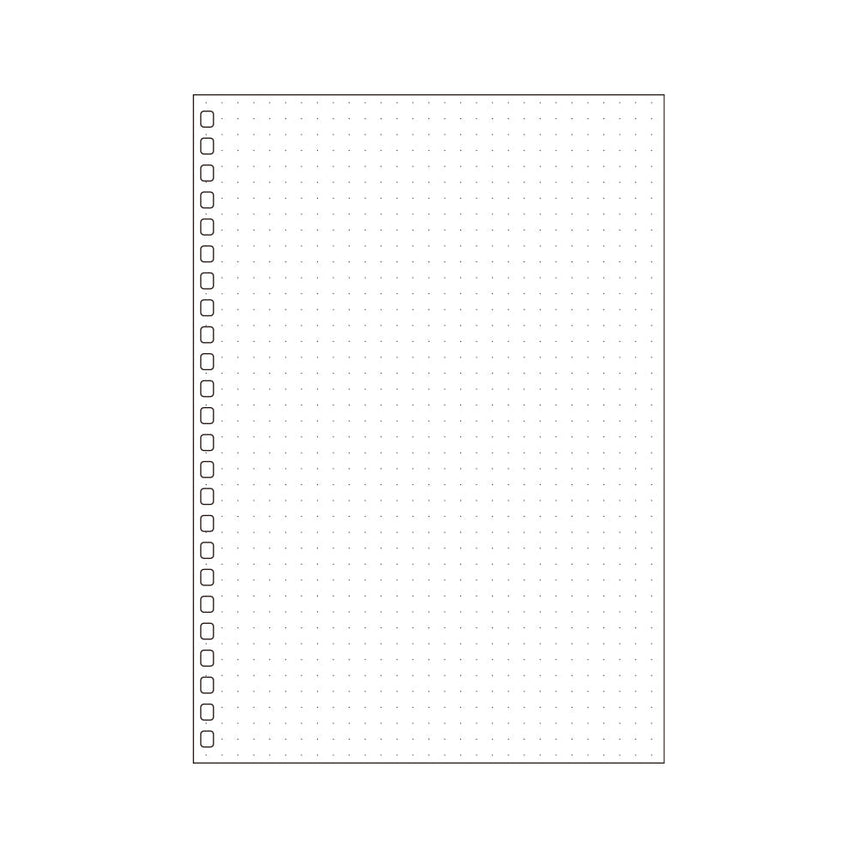 Open ring notebook/Twist notebook <Suitable for leaf/dot grid> A5