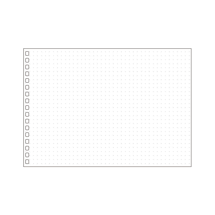 Open ring notebook/Twist notebook <Suitable for leaf/dot grid> A5