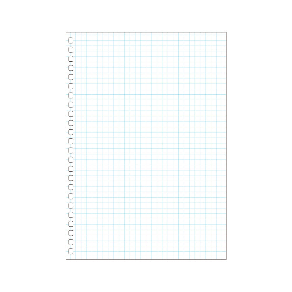 Open ring notebook/Twist notebook (suitable for leaf/light colored grid) A5