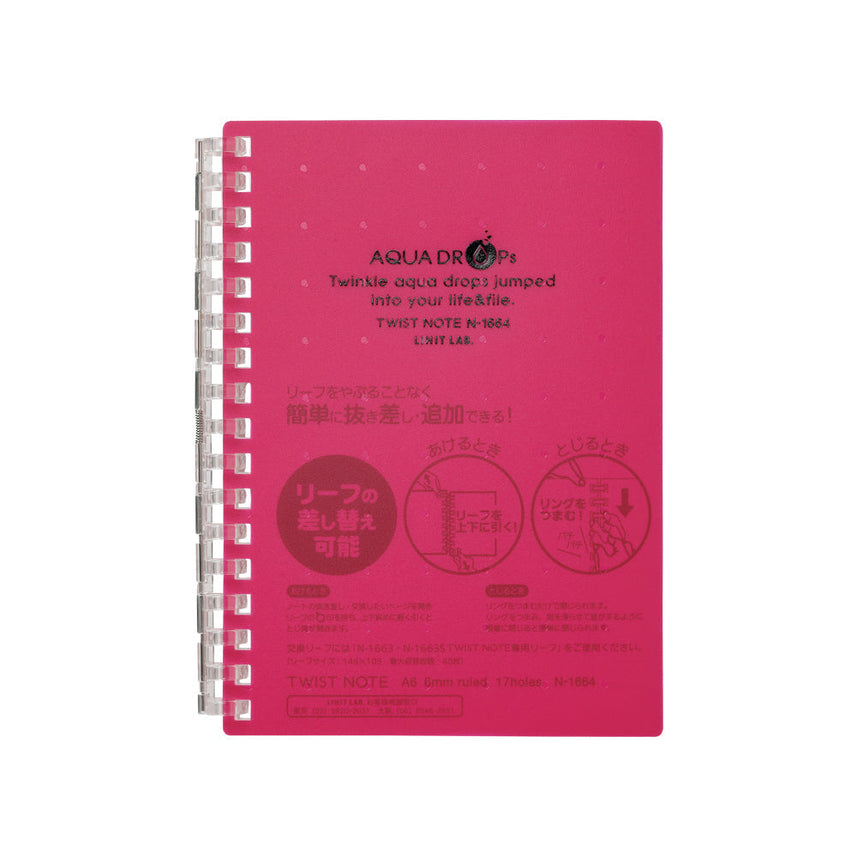 AQUA DROPs Twist Note A6 30 sheets