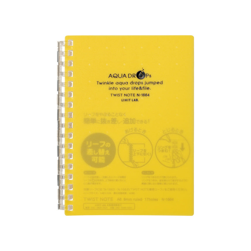 AQUA DROPs Twist Note A6 30 sheets