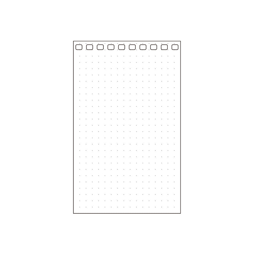 Open ring notebook/Twist notebook <Suitable for leaf/dot grid> Memo L size