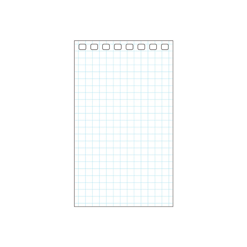 Twist Note <Special leaf, light colored grid lines> Memo size