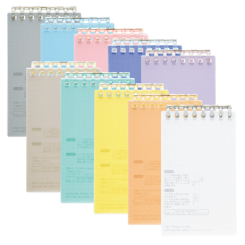 Open ring notebook, memo size, 40 leaves