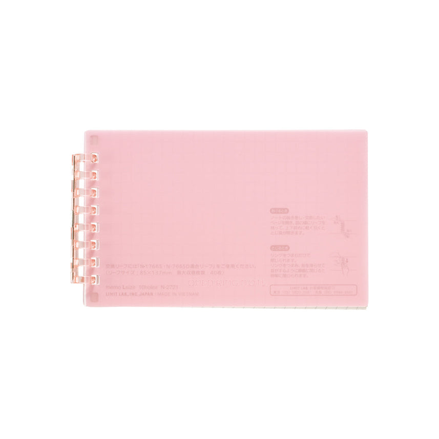 Open ring notebook, memo size L, 40 sheets