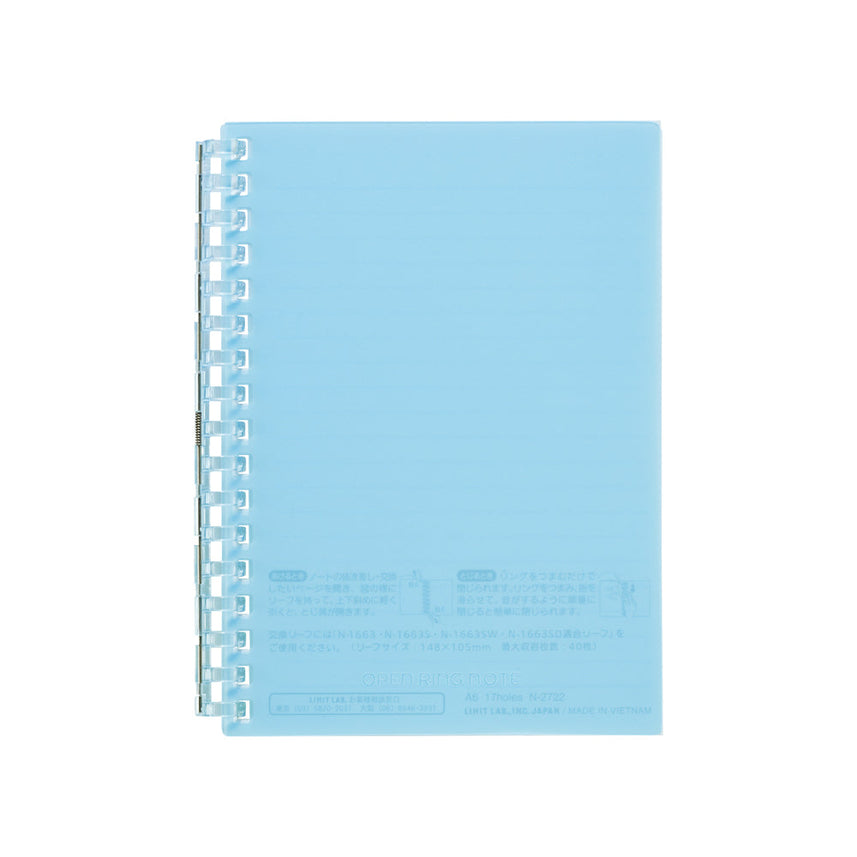 Open ring notebook A6 30 sheets