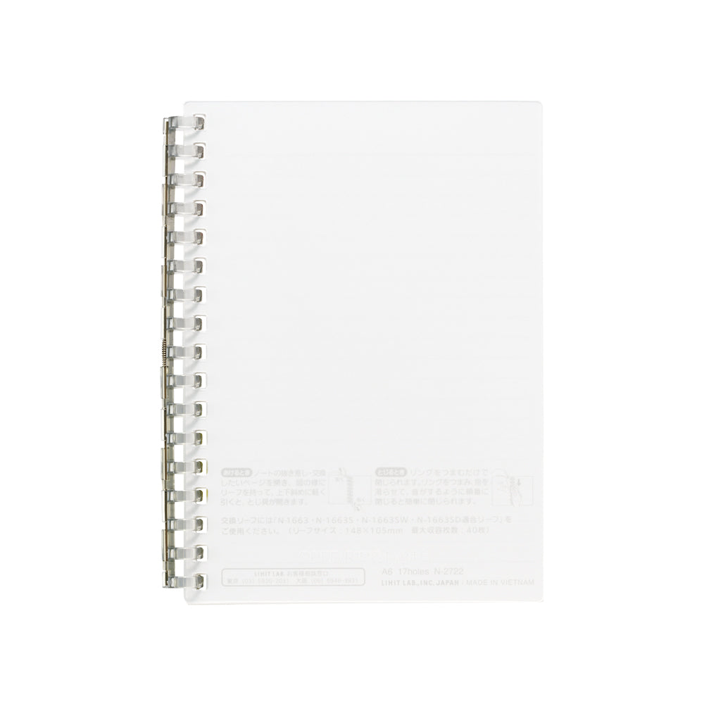 Open ring notebook A6 30 sheets