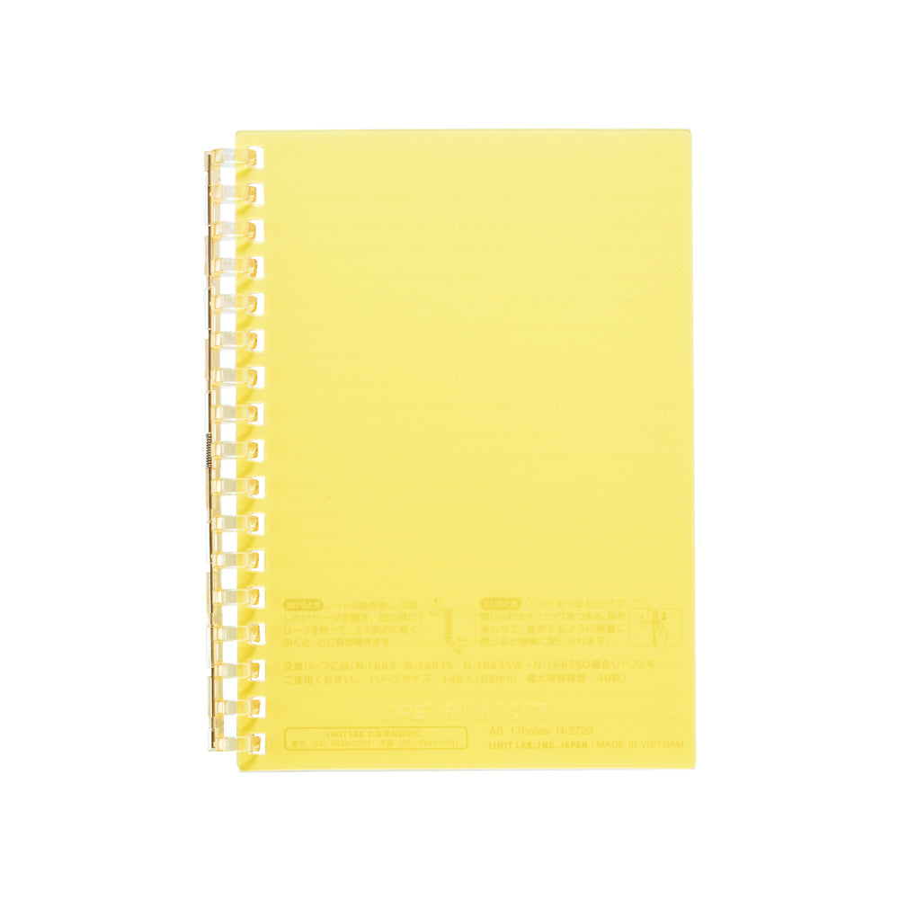 Open ring notebook A6 30 sheets