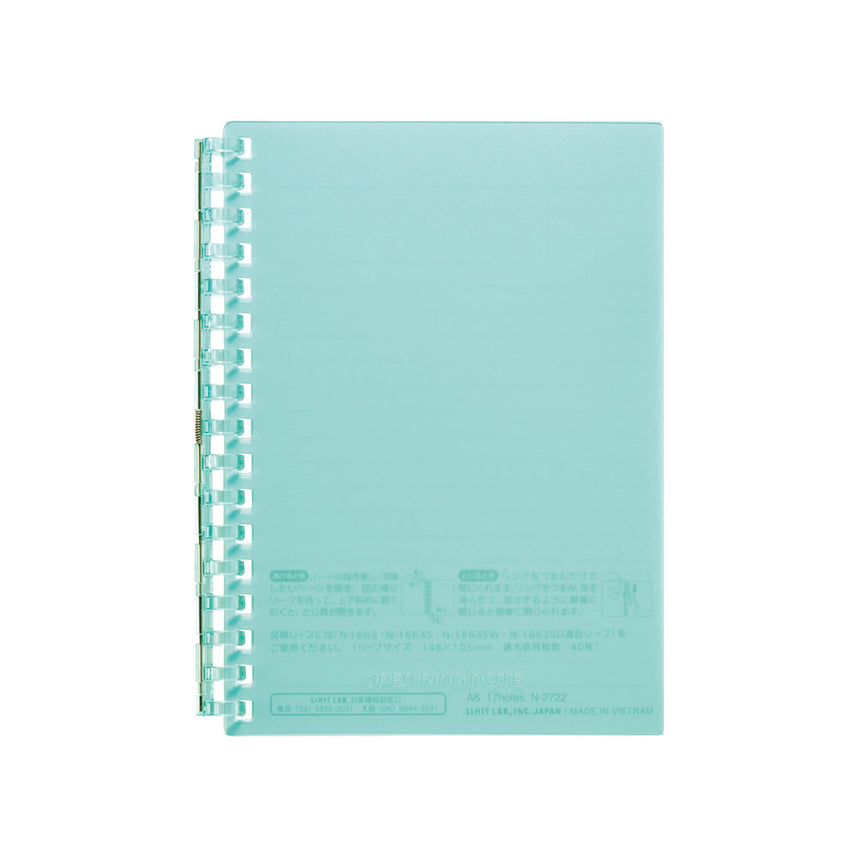 Open ring notebook A6 30 sheets