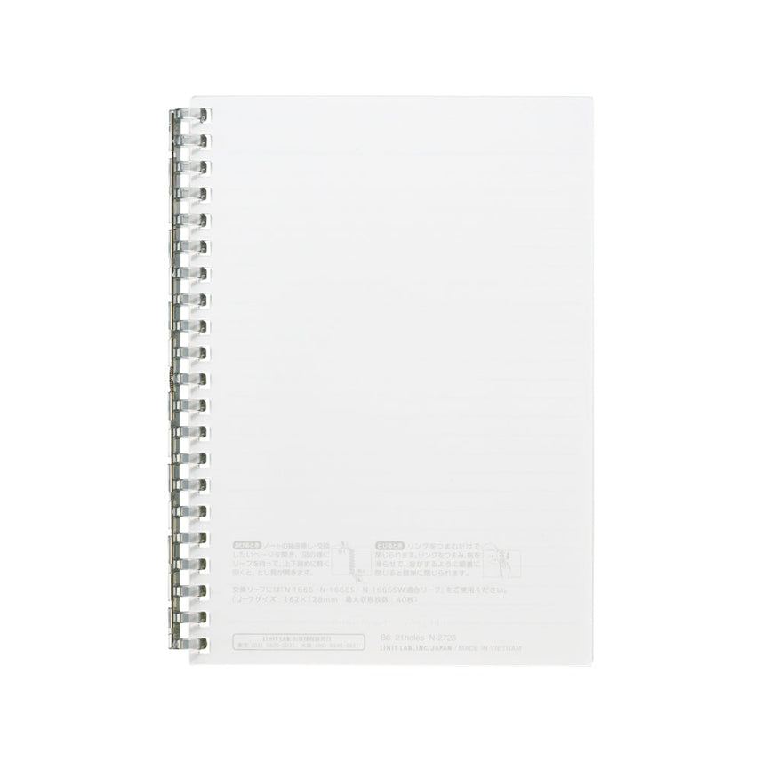 Open ring notebook B6 30 sheets