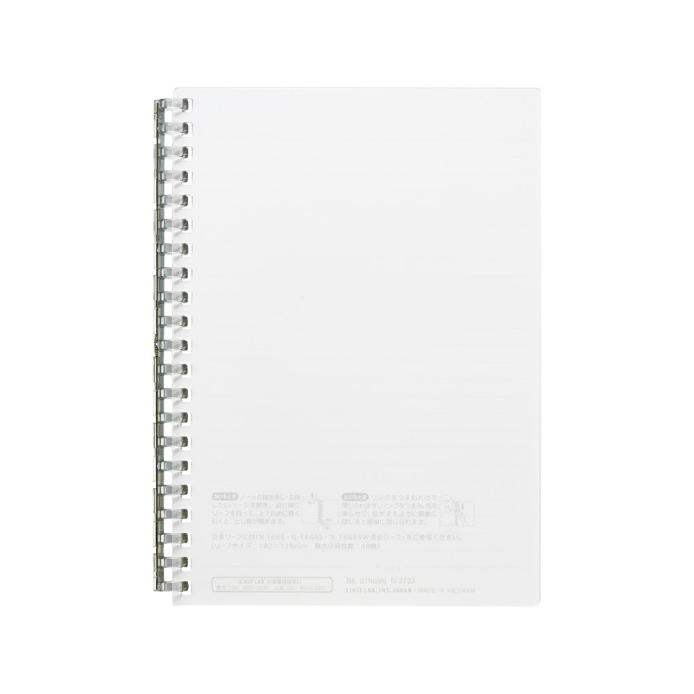 Open ring notebook B6 30 sheets