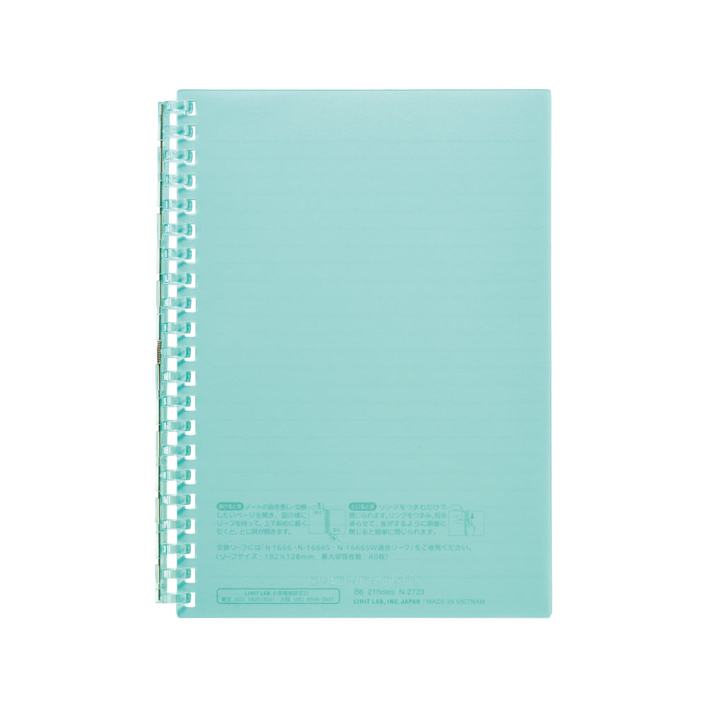 Open ring notebook B6 30 sheets