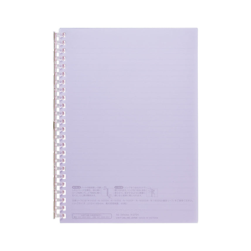 Open ring notebook A5 30 sheets