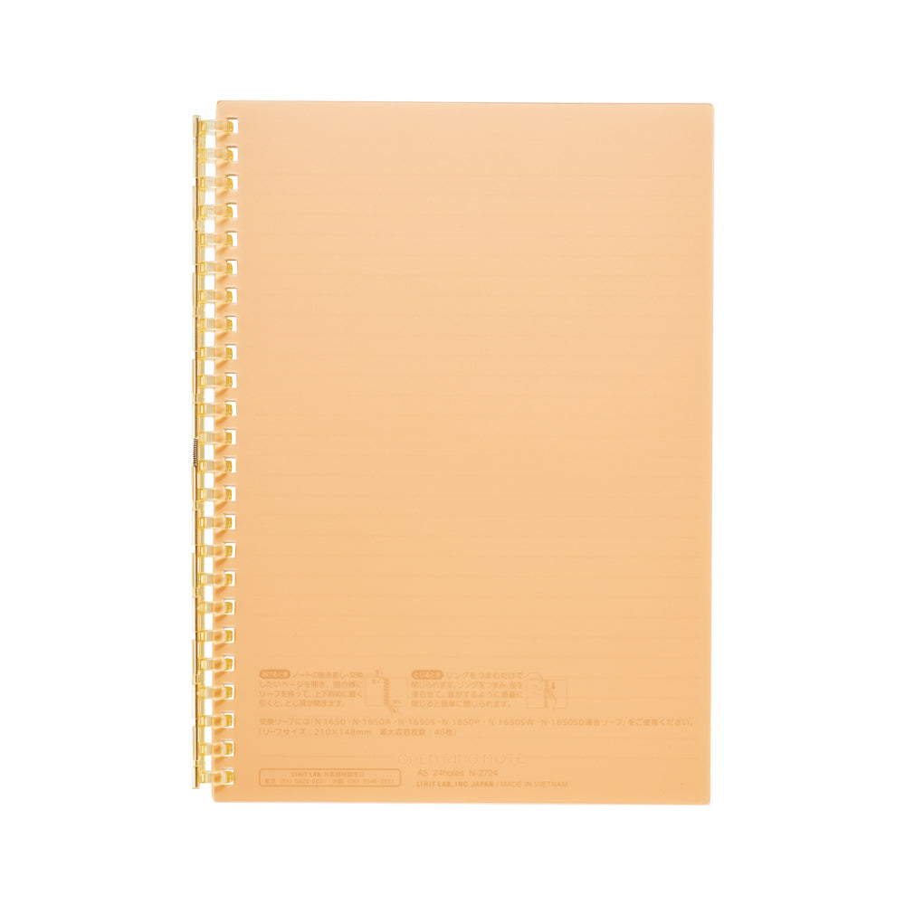 Open ring notebook A5 30 sheets