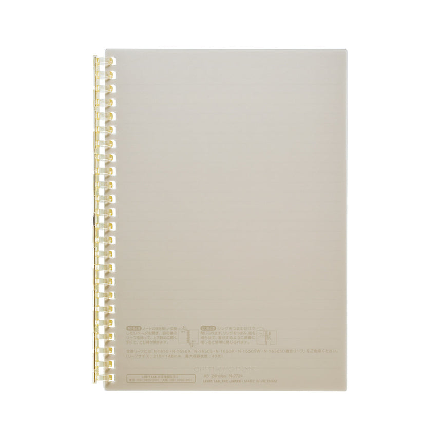 Open ring notebook A5 30 sheets