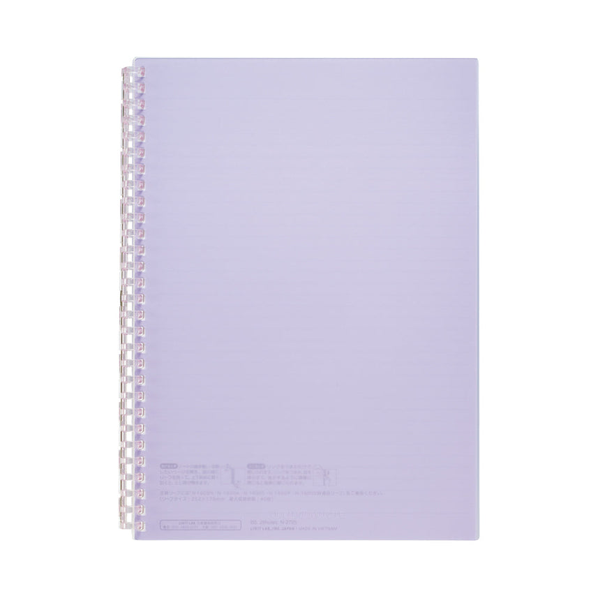 Open ring notebook, semi-B5 size, 30 sheets