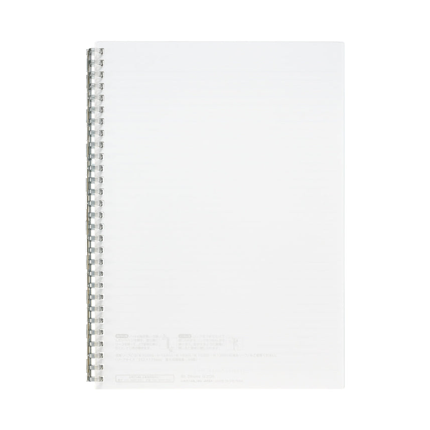 Open ring notebook, semi-B5 size, 30 sheets