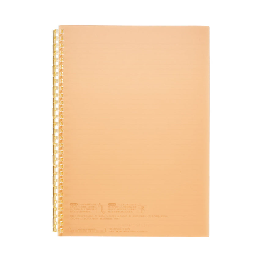 Open ring notebook, semi-B5 size, 30 sheets