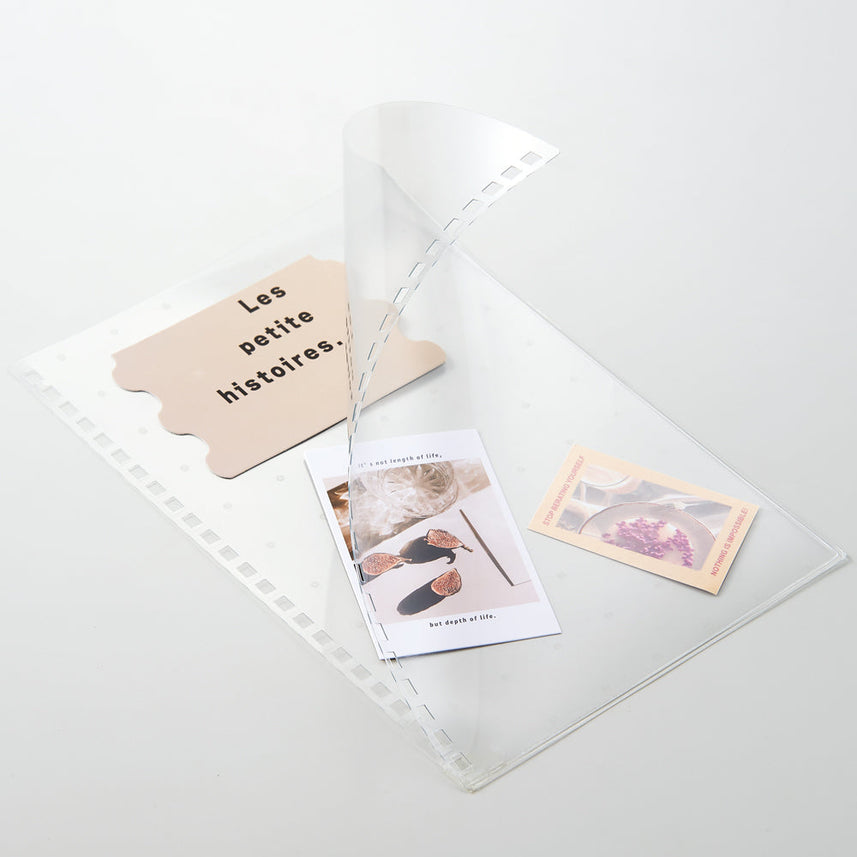 Customized open ring notebook with pocket-type cover, A5