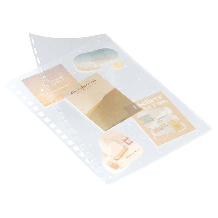 Customized open ring notebook with pocket type cover A6