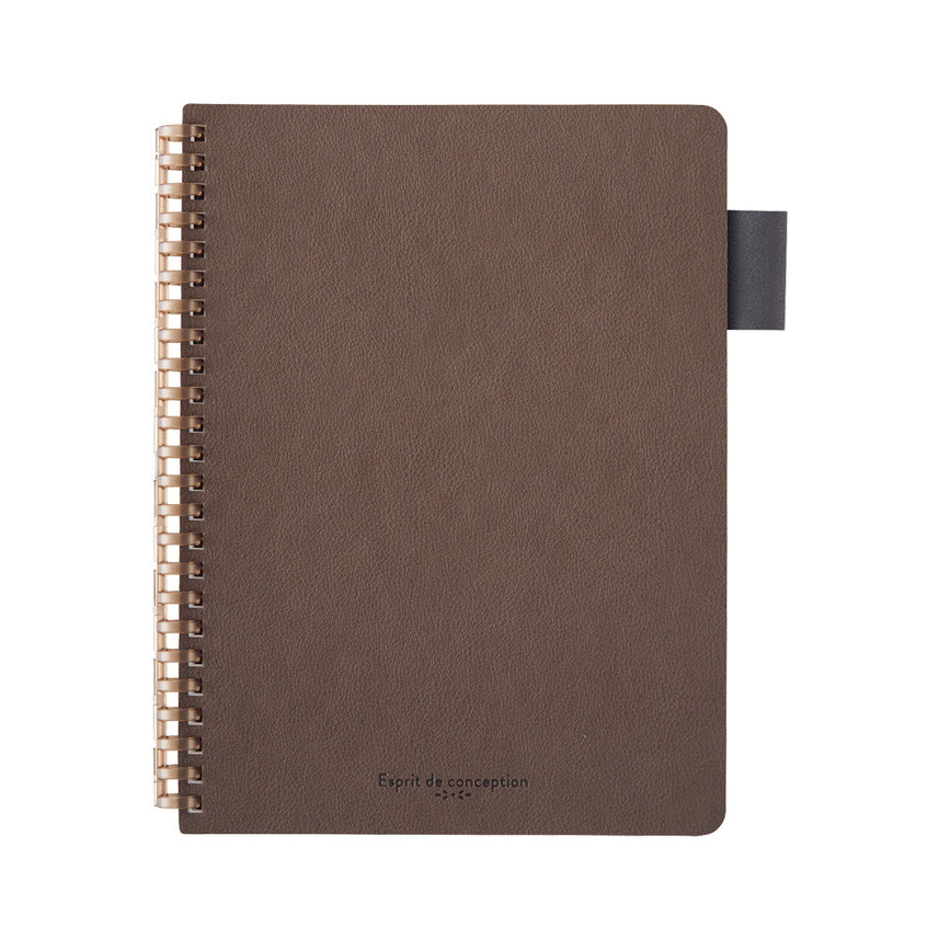 Open ring notebook (synthetic leather cover) A5 size, 50 sheets