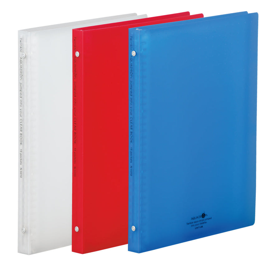 AQUA DROPs Clear Book <Replaceable Pocket Type>