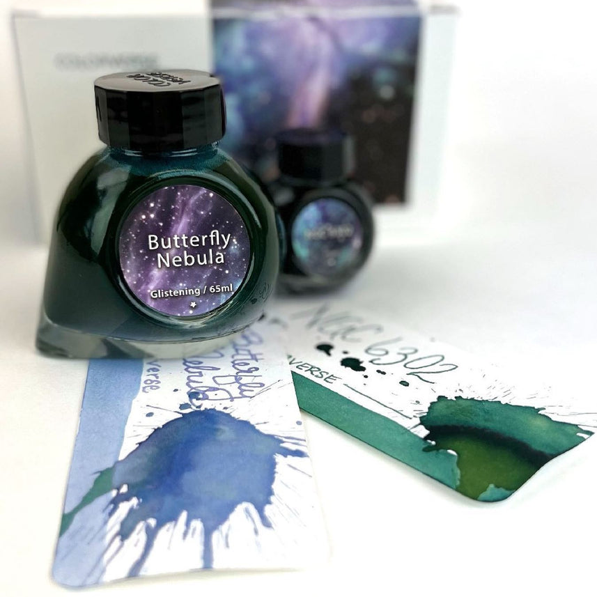 Colorverse Special Ink Butterfly Nebula & NGC 6302 Fountain Pen Ink – 65ml & 15ml Set