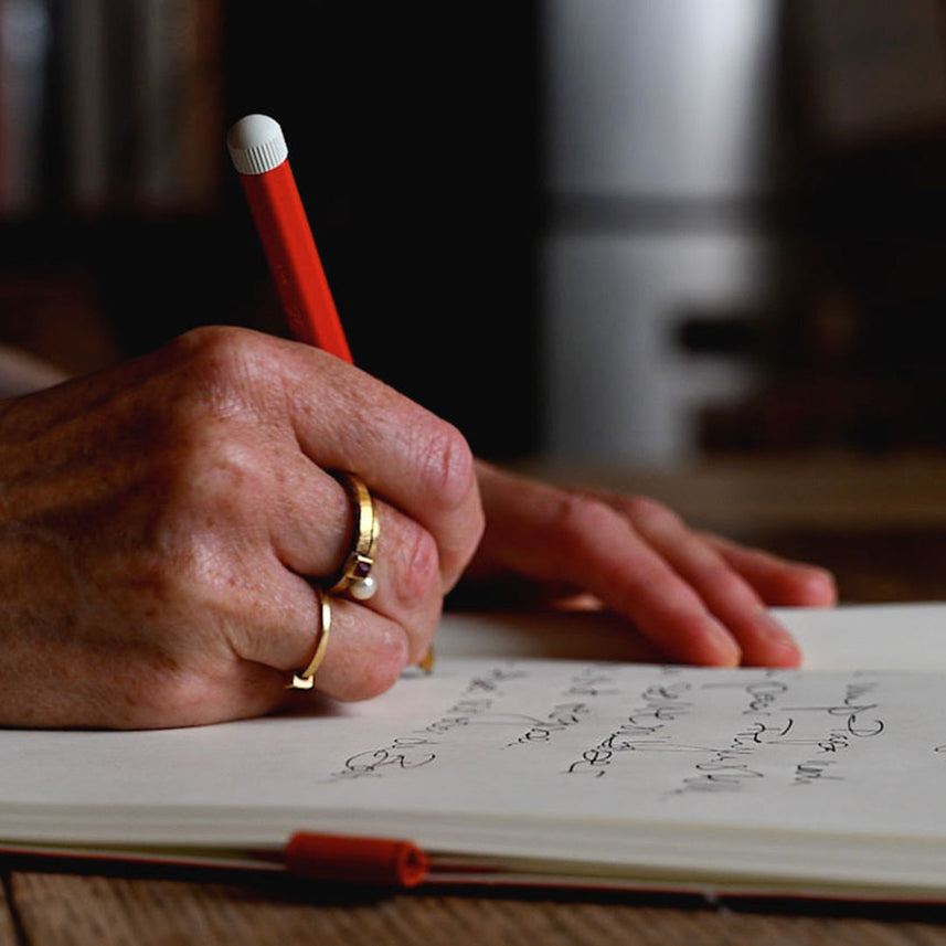 LEUCHTTURM1917 Gel Pen with Document Proof Black Ink | Drehgriffel No. 1 | Fox Red | Twist Mechanism