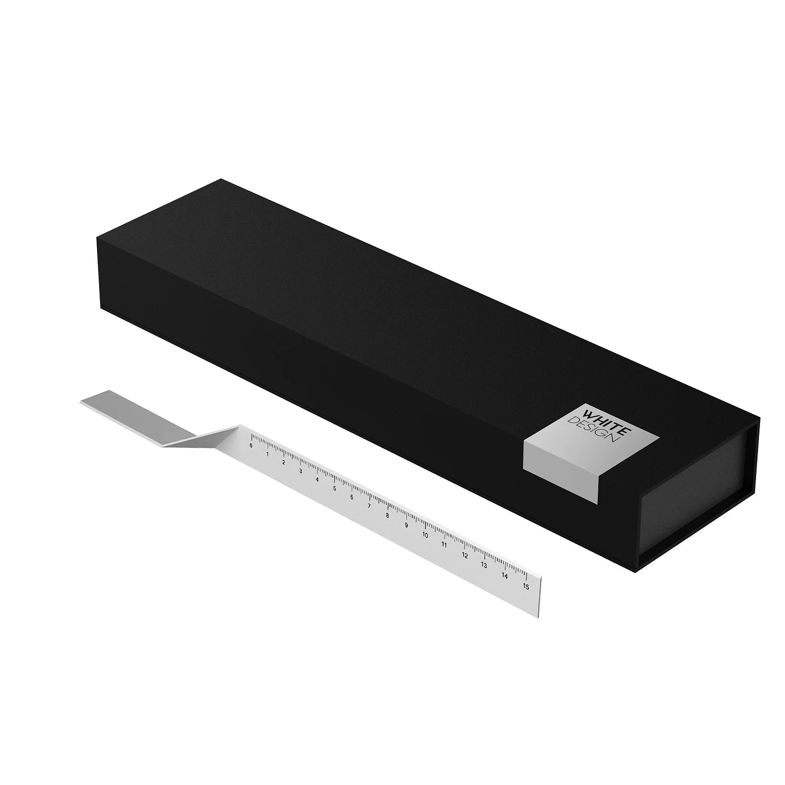 White Design | Ruler | 15cm | Aluminum Based