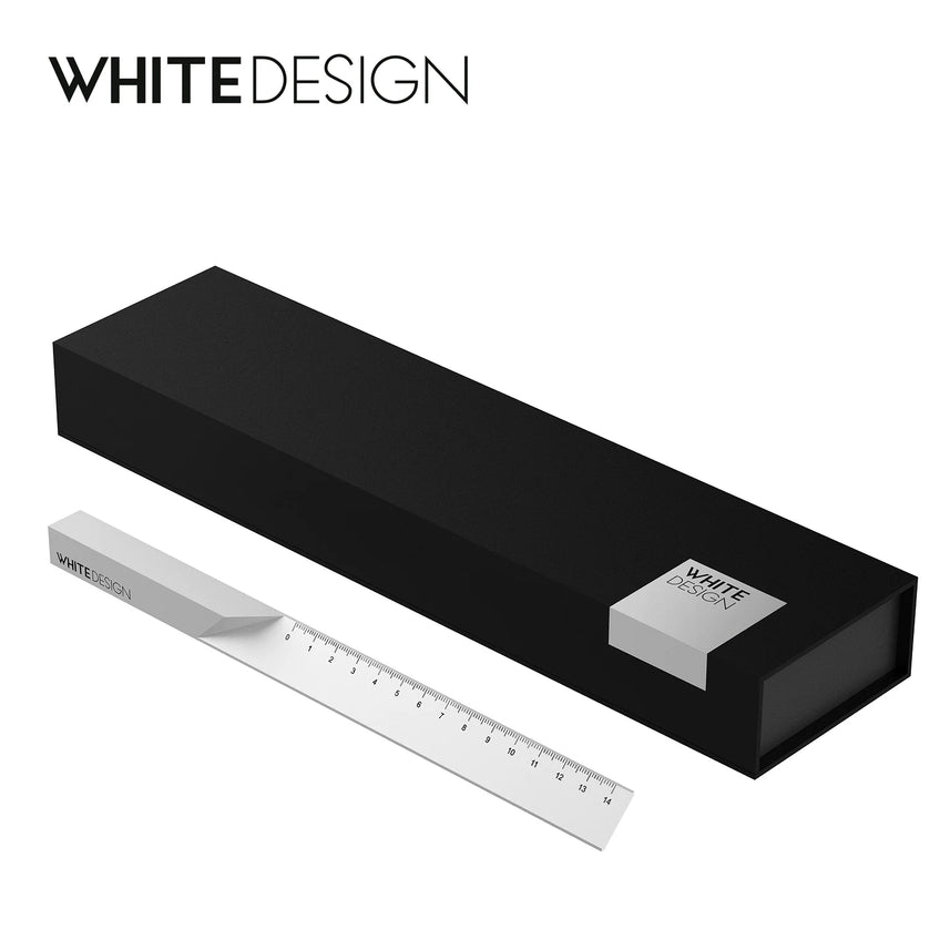White Design | Ruler | 15cm | Aluminum Based