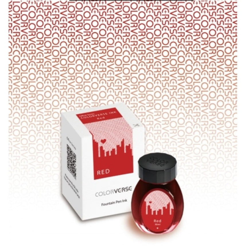 Colorverse | Office Series | Fountain Pen Ink | Red | 30ml - penpencilink