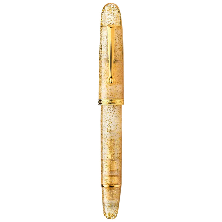 Penlux | Masterpiece Grande | Great Natural | Fountain Pen | Golden Sand | Clear Body | Piston Filling