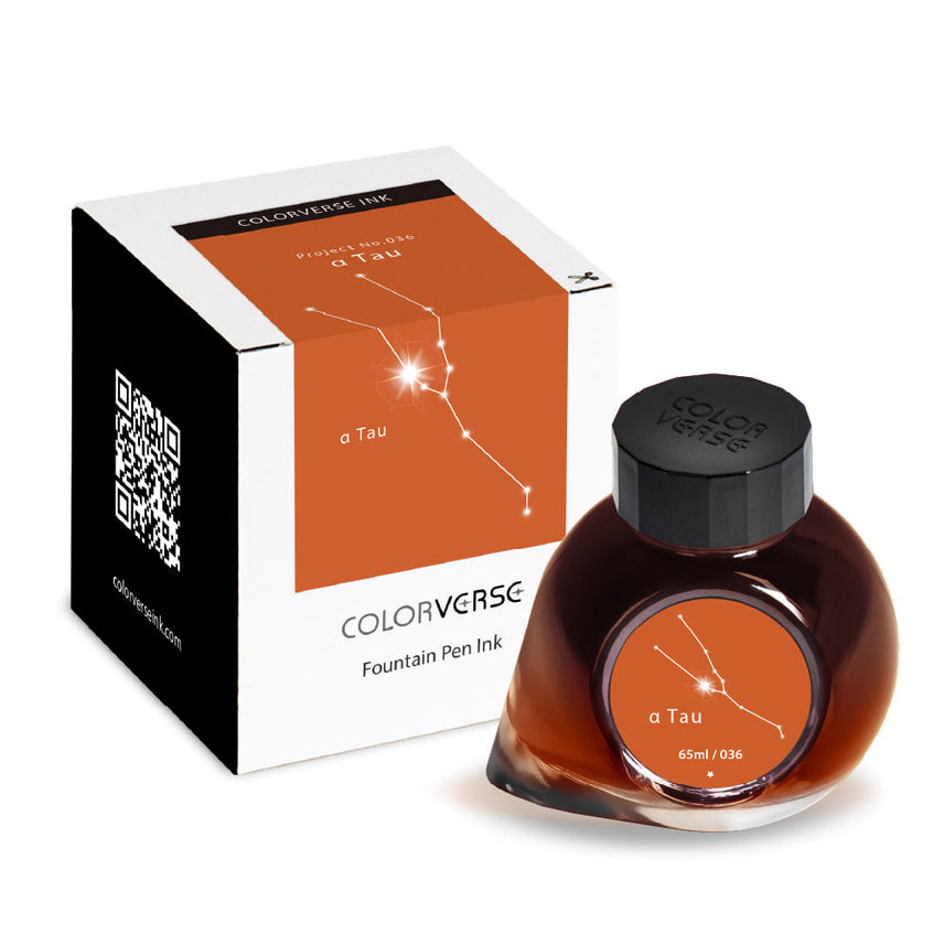Colorverse Fountain Pen Ink | Orange | Project Ink | α Tau- 65ml