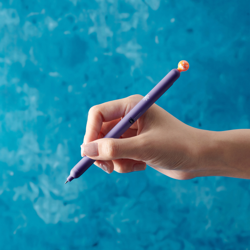 Kaco | Gel Pens | 0.5mm | Black Ink | Popup Halloween | Pack of 3