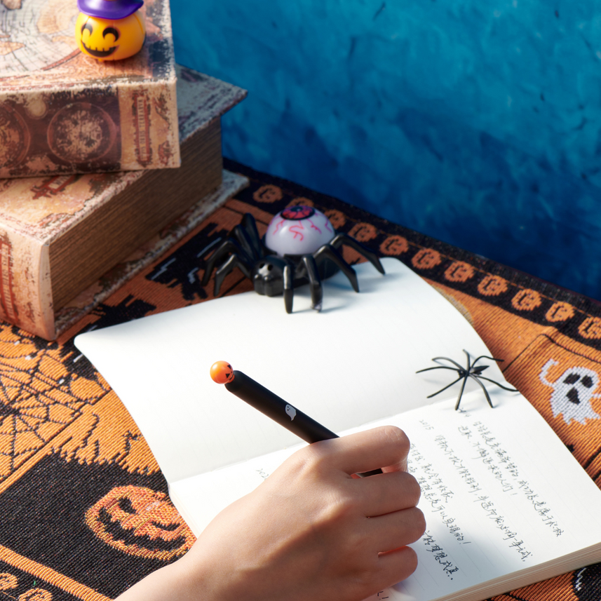 Kaco | Gel Pens | 0.5mm | Black Ink | Popup Halloween | Pack of 3