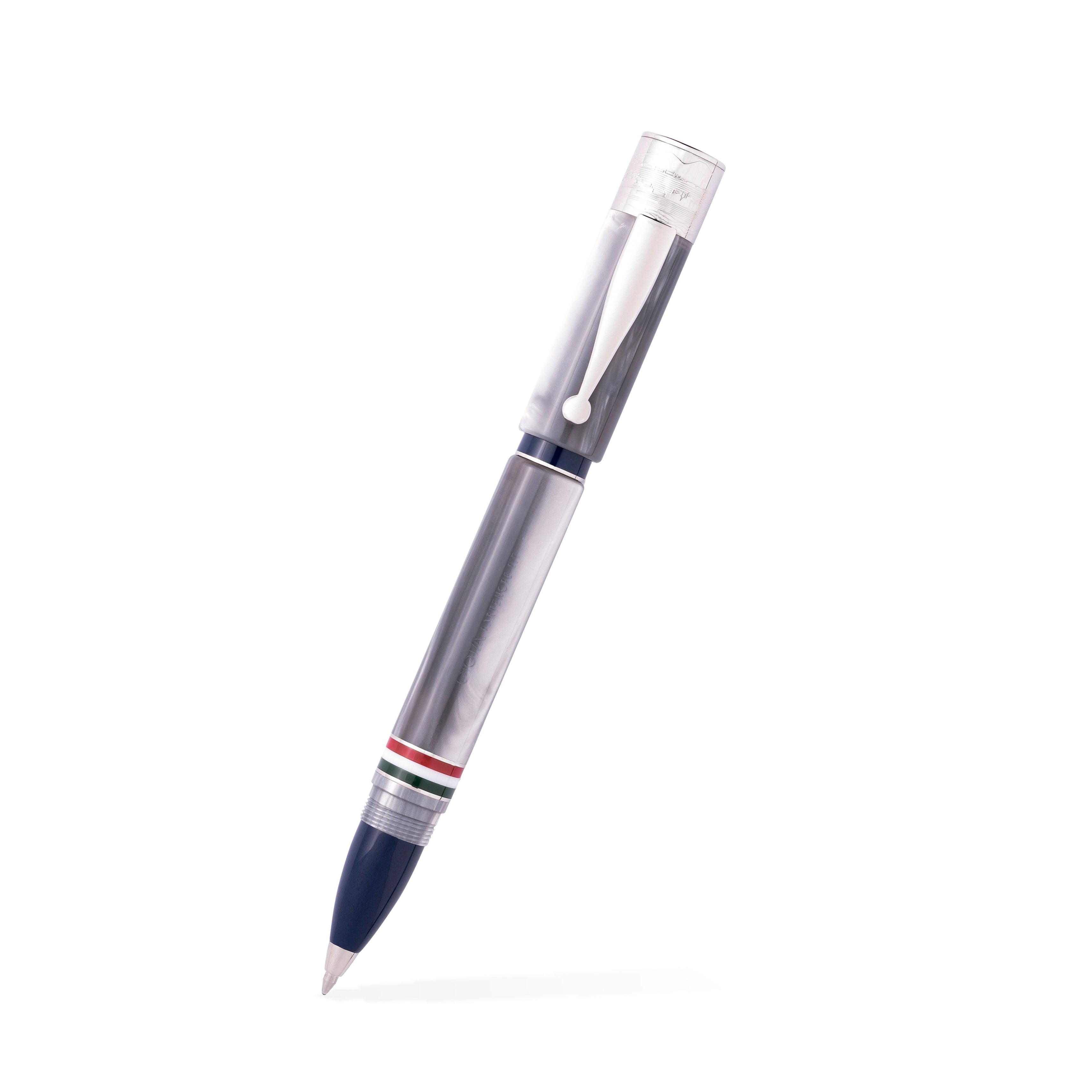 GIOIA Partenope Madreperla Pearl Fountain Pen and Rollerball – Rhodium Trim