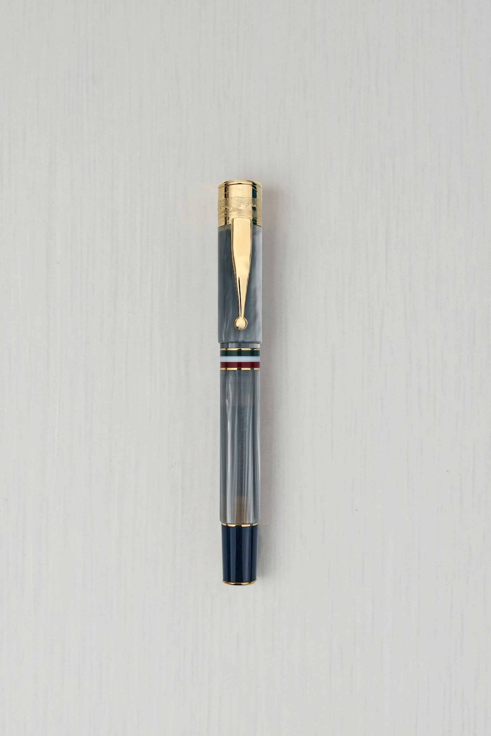 GIOIA Partenope Madreperla Pearl Fountain Pen and Rollerball – Gold Trim