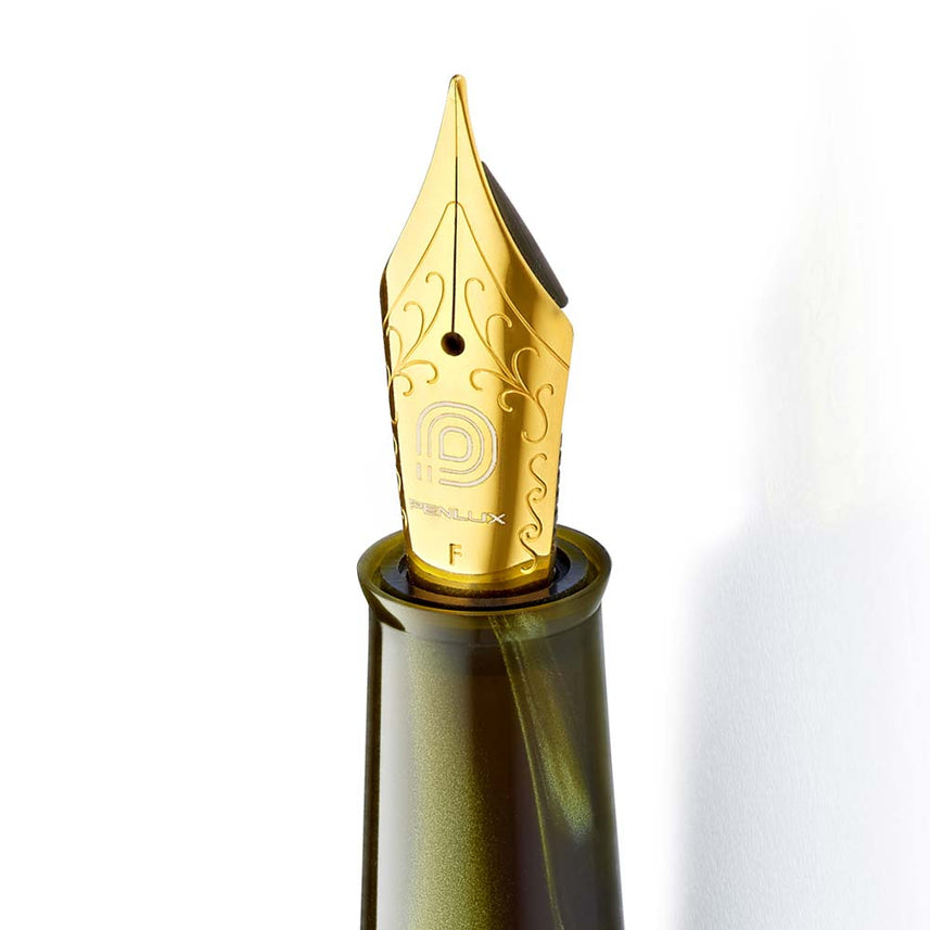 Penlux Masterpiece Delgado Moss Green Fountain Pen