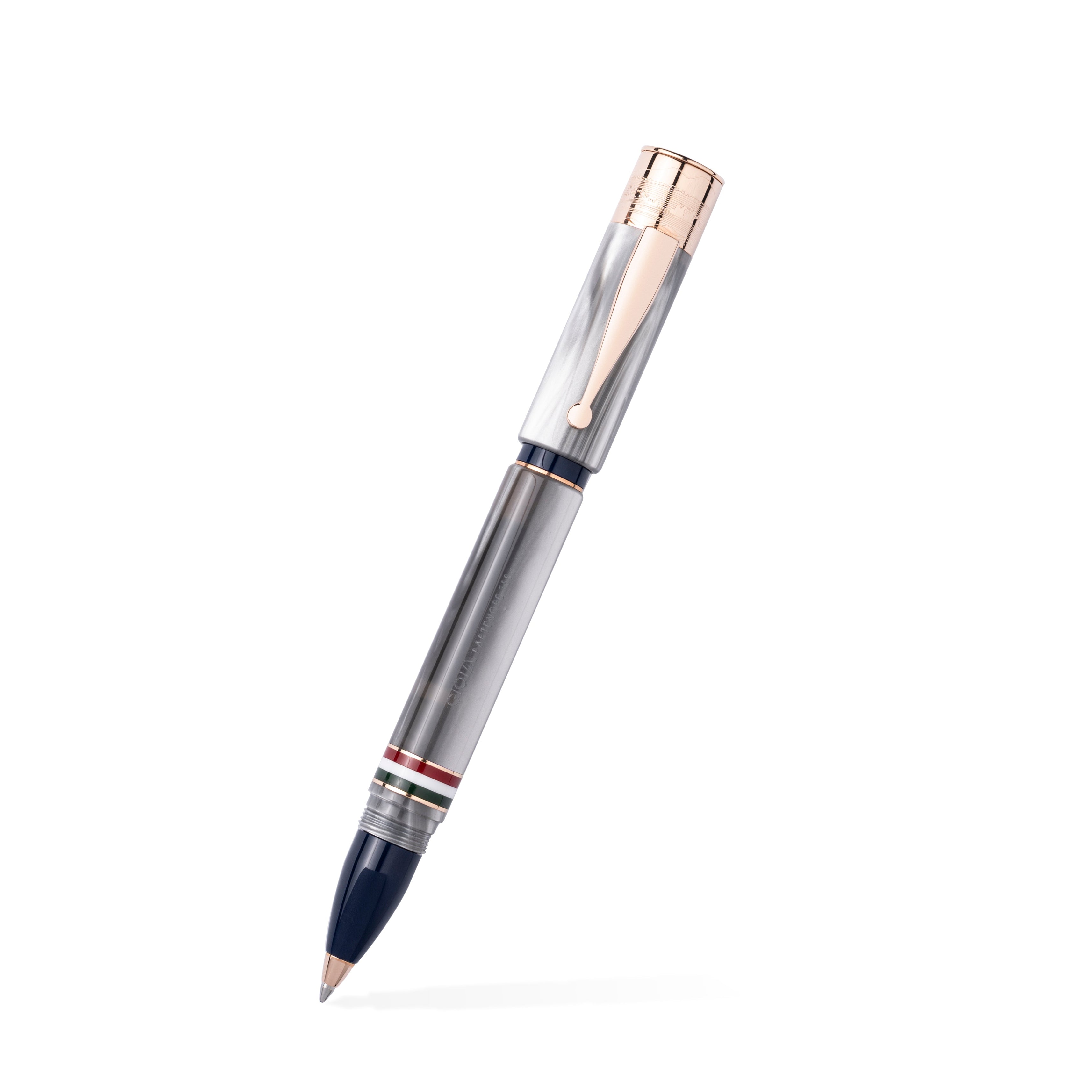 GIOIA Partenope Madreperla Pearl Fountain Pen and Rollerball – Rose Gold Trim