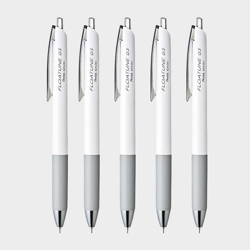 Pentel | Ballpoint Pen | 0.3mm | Black Ink | Floatune Set | BZN203-5