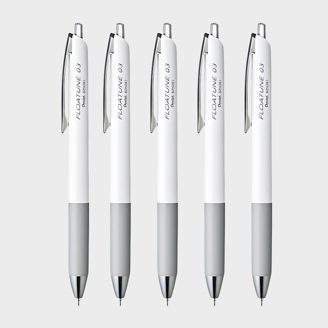 Pentel | Ballpoint Pen | 0.3mm | Black Ink | Floatune Set | BZN203-5