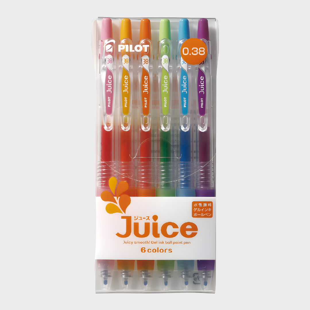 Pilot | Gel Pen | 0.38mm Ultra-Fine | Juice | 6 Color Set | LJU60UF-6C