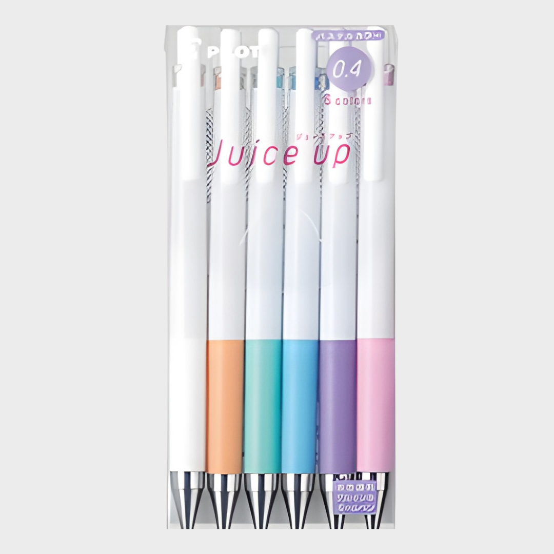 Pilot | Gel Pen | 0.4mm Ultra-Fine | Juice Up | Pastel | 6 Color Set | LJP120S4-6CP